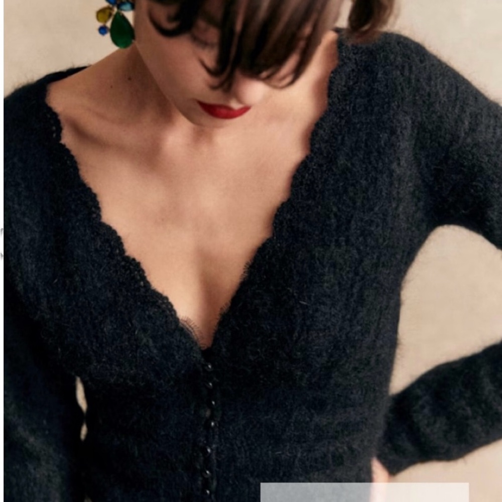 Elegant Black V-Neck Sweater